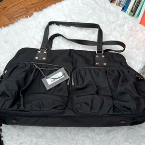 MZ Wallace Greenwich overnight bag. Black Bedford moto